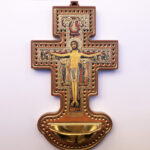 acquasantiera legno noce