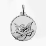 medaglia angelo musicante argento 925