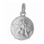 medaglia angelo raffaello argento 925