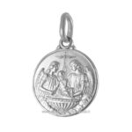 medaglia battesimo argento 925