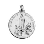 medaglia madonna di fatima argento 925