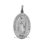 medaglia madonna di guadalupe ovale argento 925