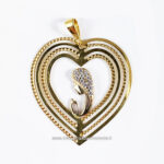 medaglia traforata madonna cuore