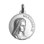 medaglia madonna di medjugorje argento 925