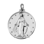 medaglia madonna miracolosa argento 925