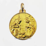 medaglia natività oro 18 kt