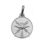 medaglia spirito santo argento 925